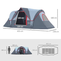 Campingzelt für 5–6 Personen – geräumig, wetterfest & ideal für Outdoor-Abenteuer