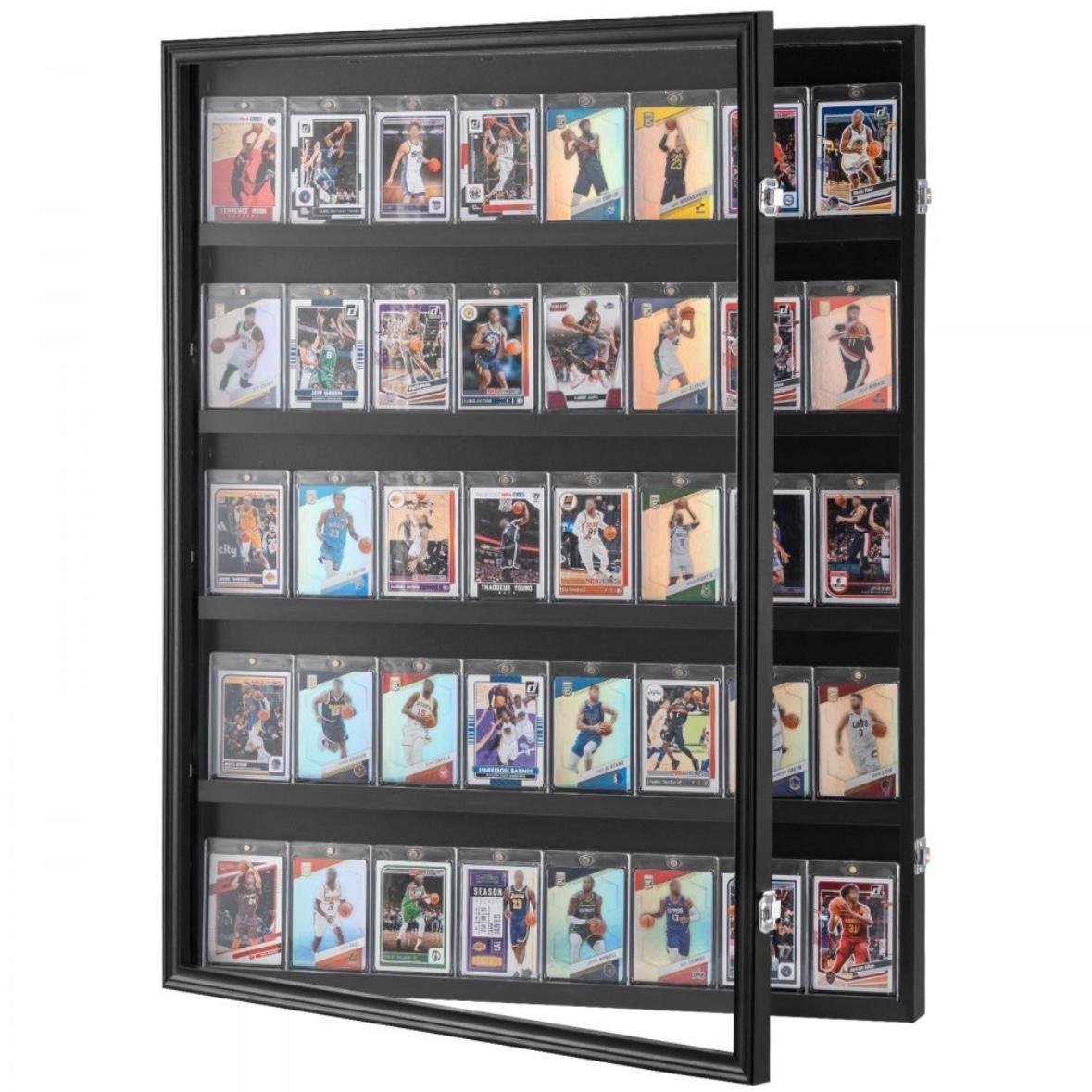 Wandvitrine für Sammelkarten – Abschließbar mit UV-Schutz & Filz