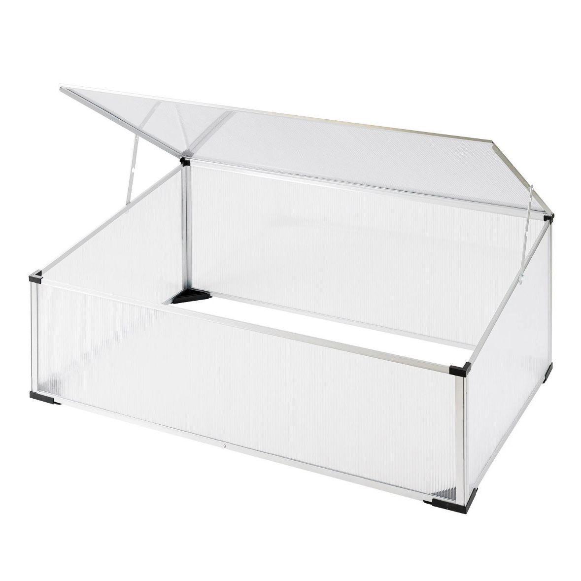 Kompaktes Frühbeet mit Aluminiumrahmen & UV-Schutz