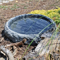 Granit Vogeltränke Windrose Naturstein Vogelbad Garten