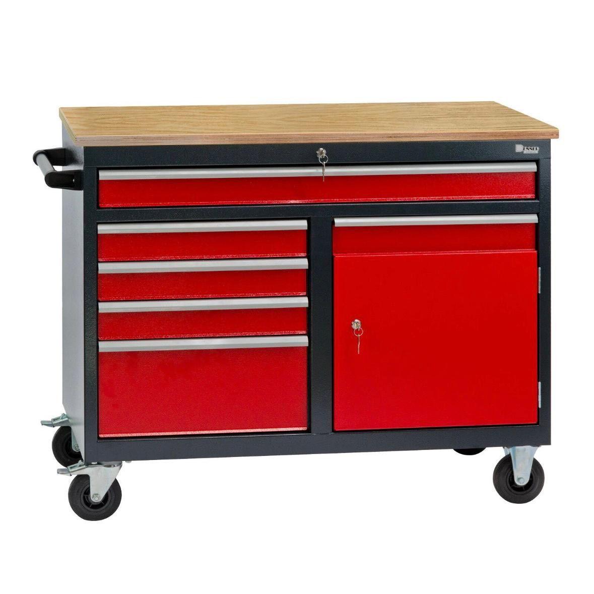 Werkbank mobil Werkzeugschrank 300kg