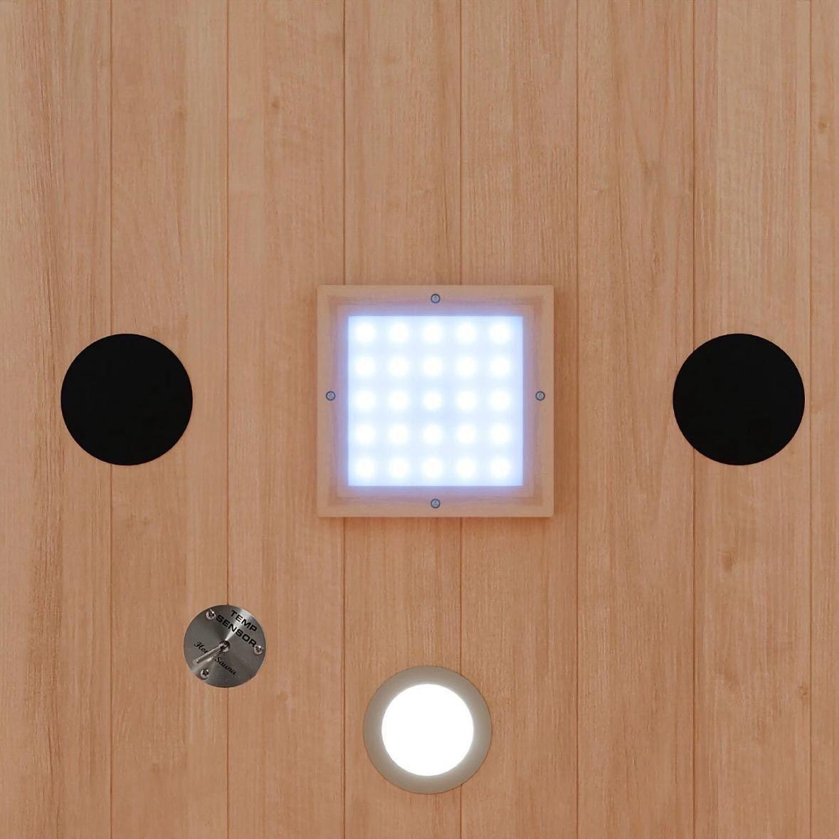 Infrarotkabine 1–2 Personen mit Vollspektrumstrahlern & LED-Therapie