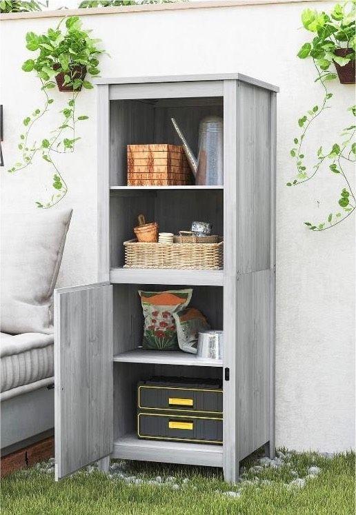 Gartenschrank Holz 160cm Geräteschrank Schrank