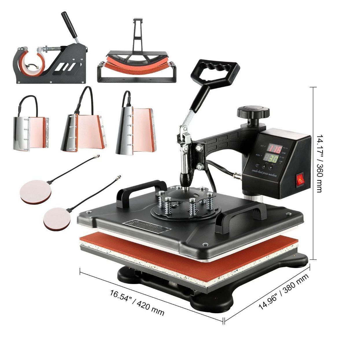8in1 Transferpresse Textil-, Tassen- & Multifunktionspresse