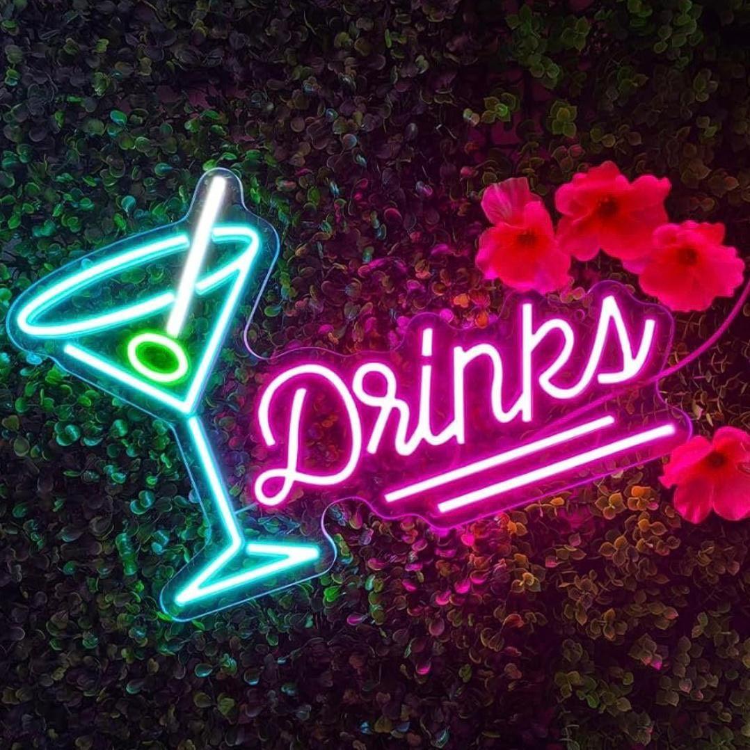 LED Neon Schild Drinks - Cocktail