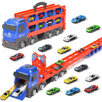 Katapultbahn-Autotransporter Spielset