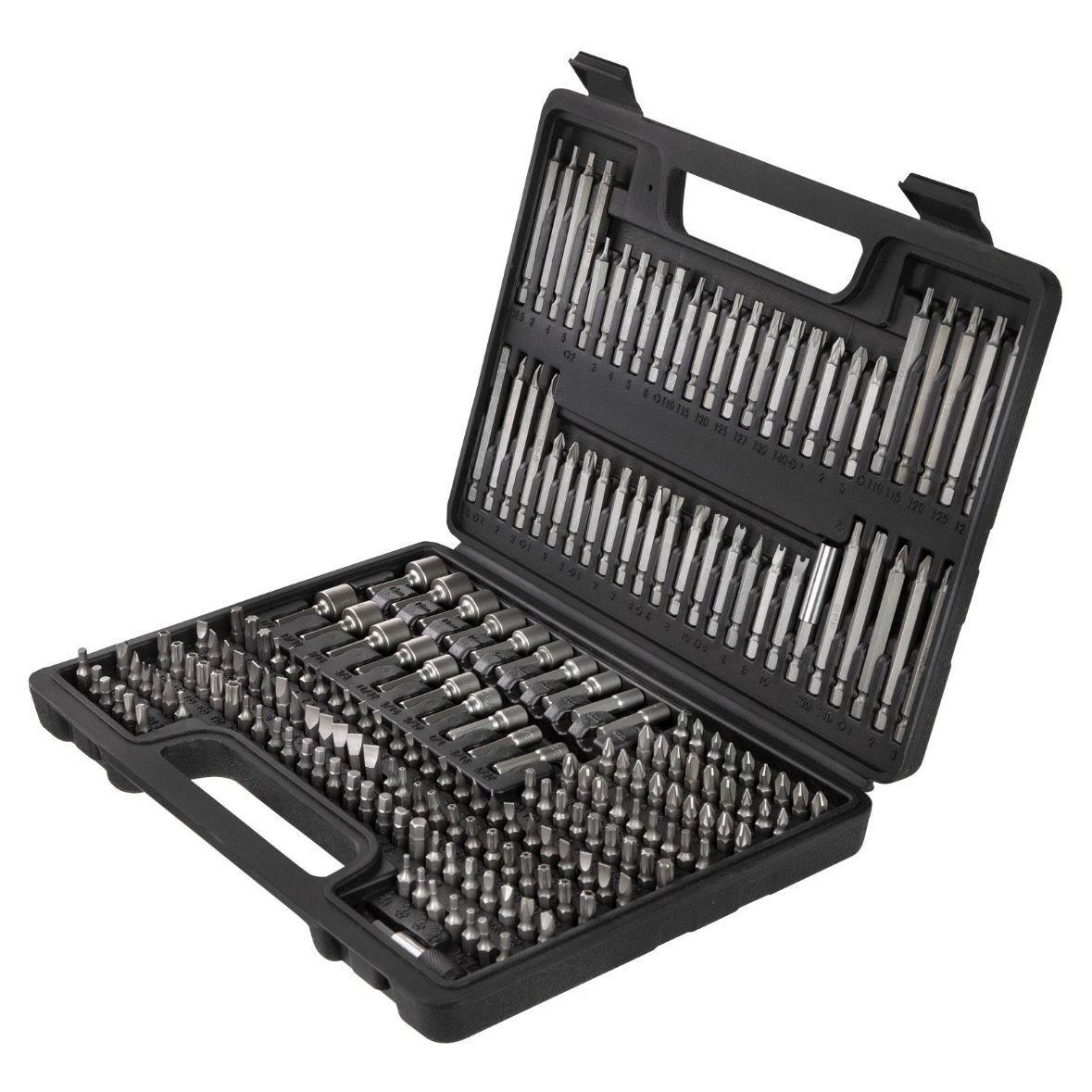 208tlg Bit-Satz aus Chrom-Vanadium-Stahl im Systemkoffer