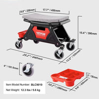 Werkstatthocker rollbar 360° drehbar