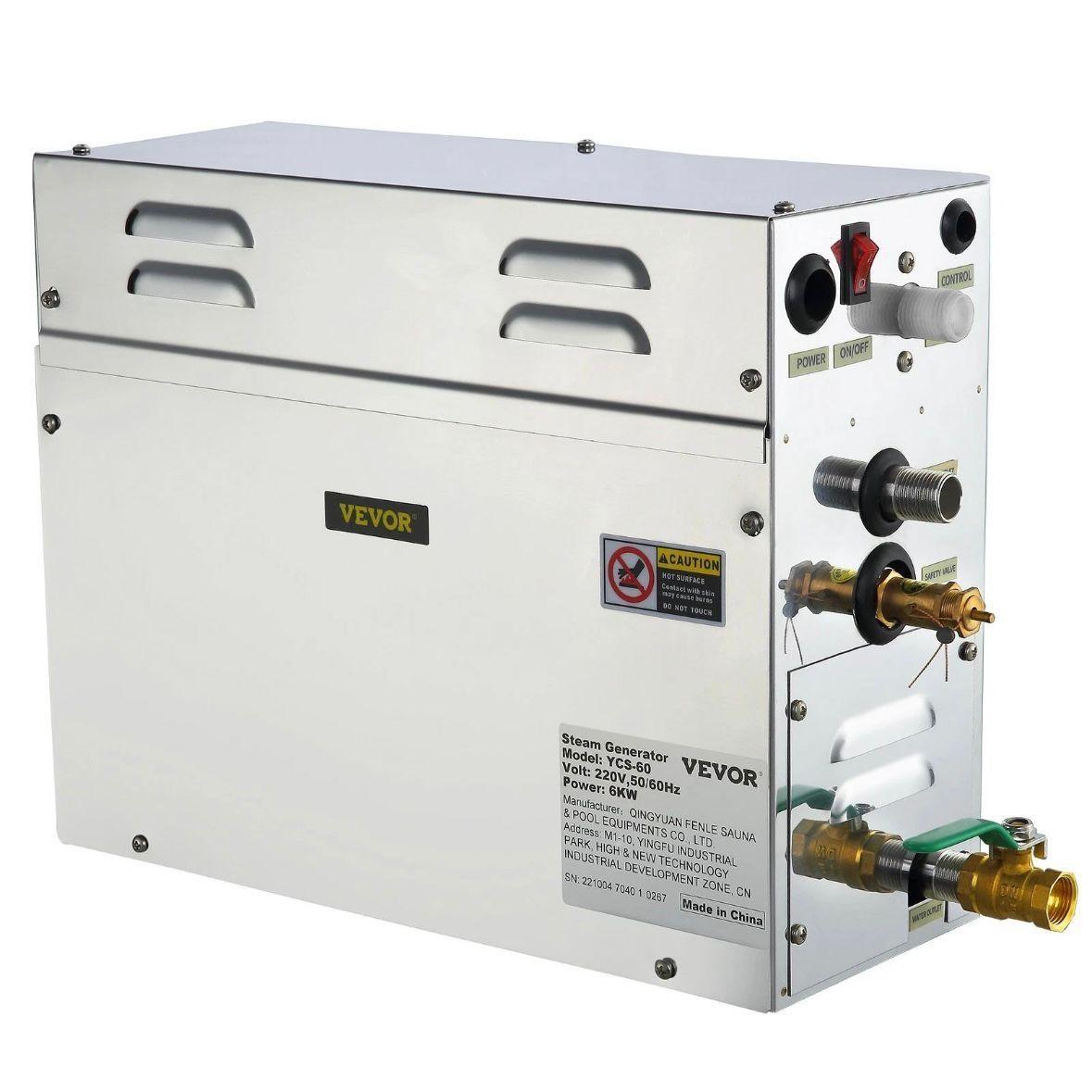 6kW Dampfgenerator für Dampfdusche & Sauna mit LED-Steuerung