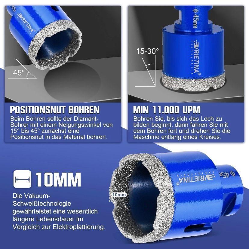 Diamant Trennscheibe 125 mm Fliesen Feinsteinzeug Granit