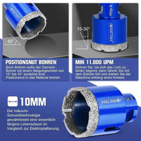 Diamant Trennscheibe 125 mm Fliesen Feinsteinzeug Granit