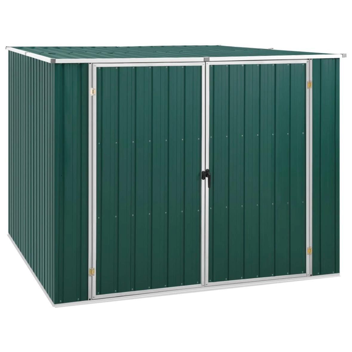 Metall-Gerätehaus mit Doppeltür Wetterfester Gartenschuppen