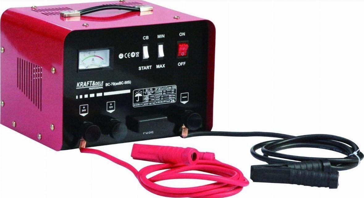 12V/24V Batterieladegerät Starthilfe
