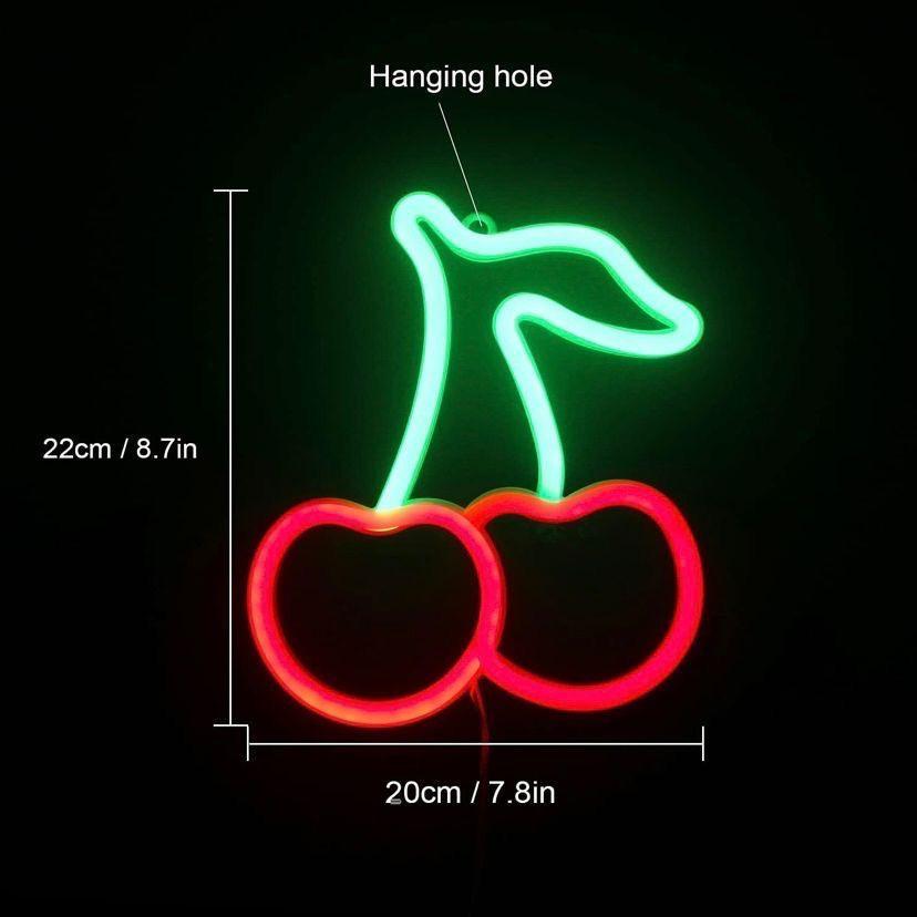 LED Neon Schild Kirschen