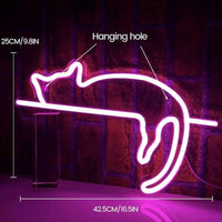 LED Neon Schild Katze