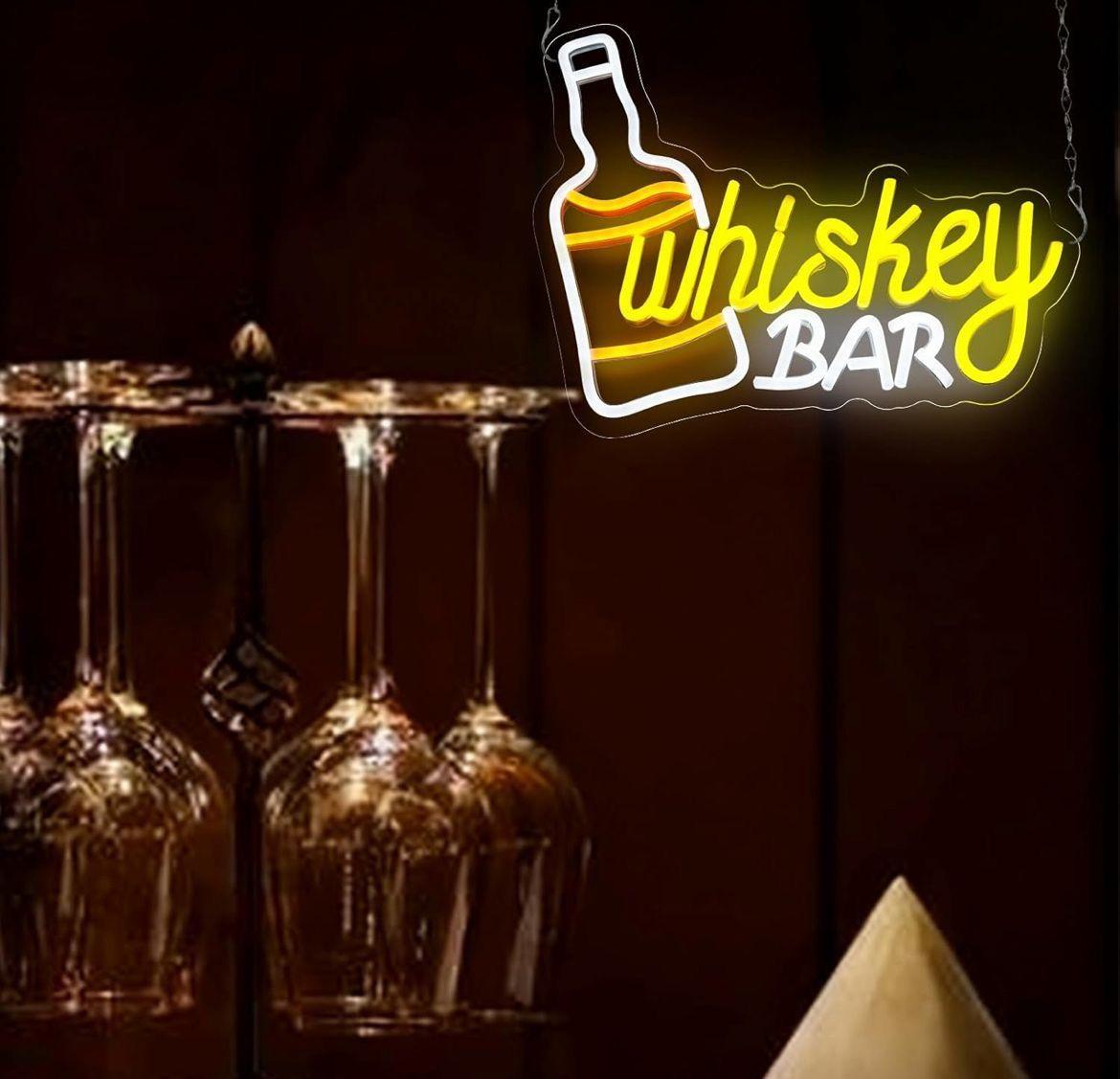 LED Neon Schild Whiskey Bar