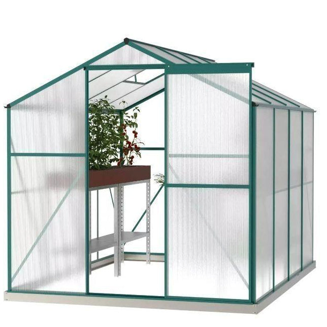 Aluminium Gewächshaus Polycarbonat Garten