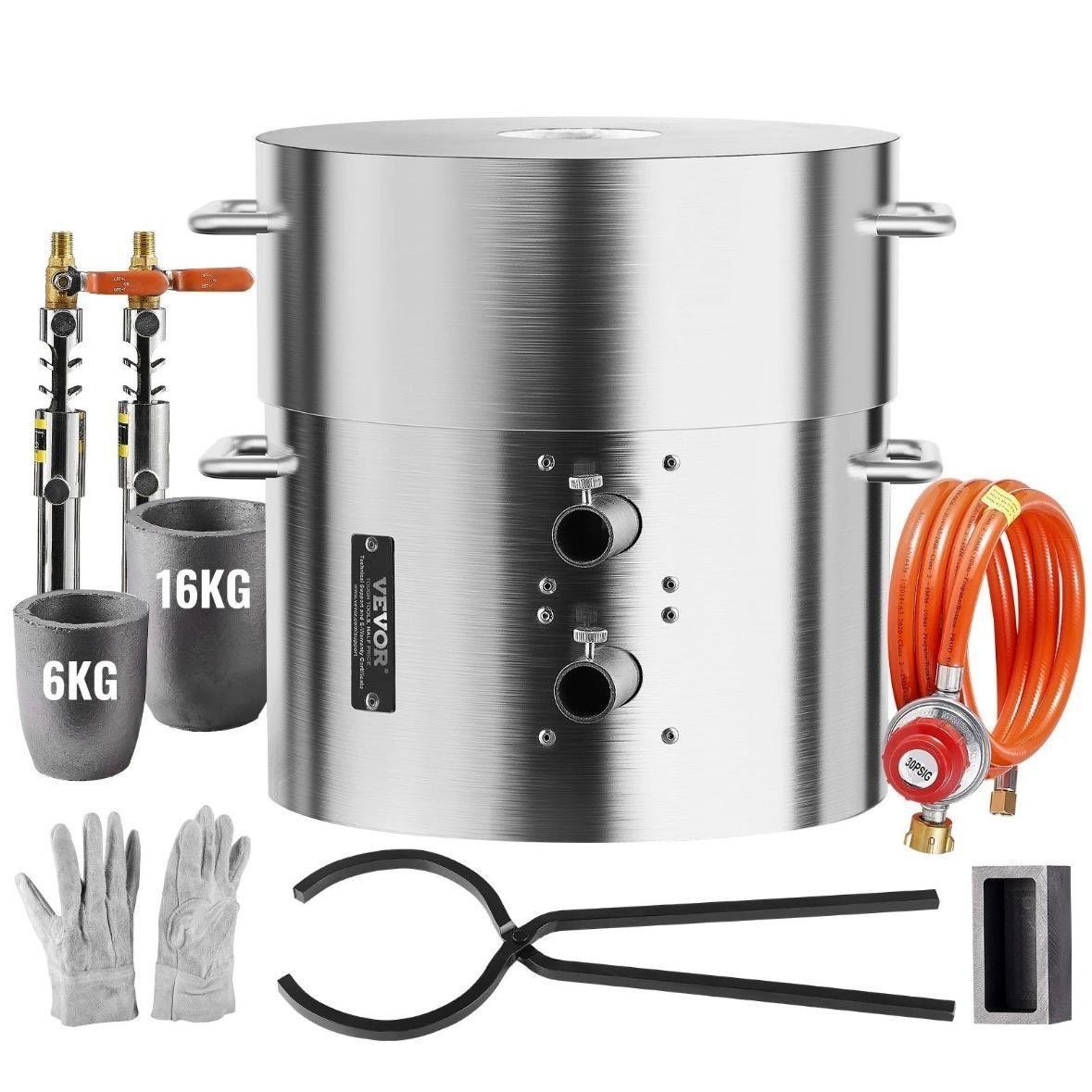 Propan 16kg Schmelzofen Set Metall Gießofen