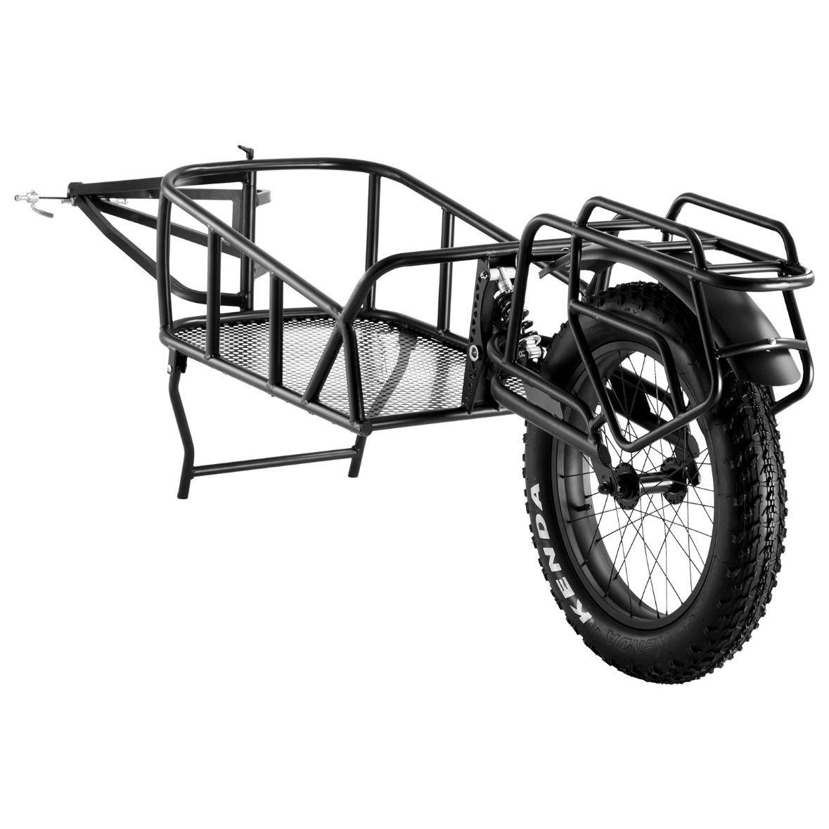 Fahrradanhänger 32kg Einrad Transportanhänger mit 20” Reifen & Stahlrahmen