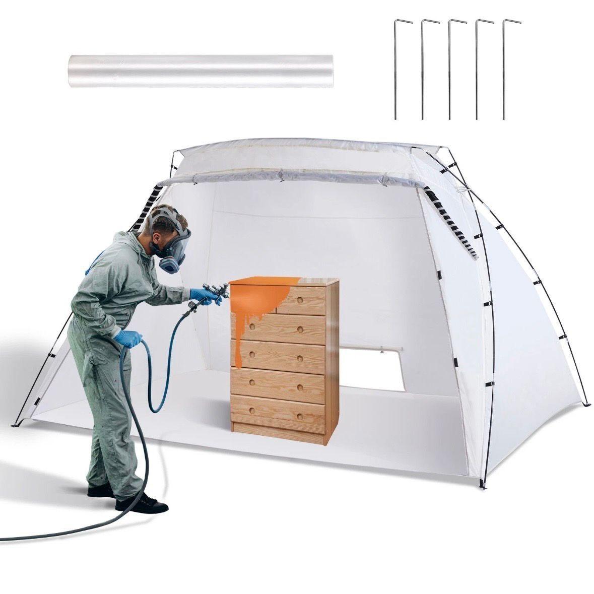 Lackierzelt Sprühzelt 3×2,1×1,8m tragbar