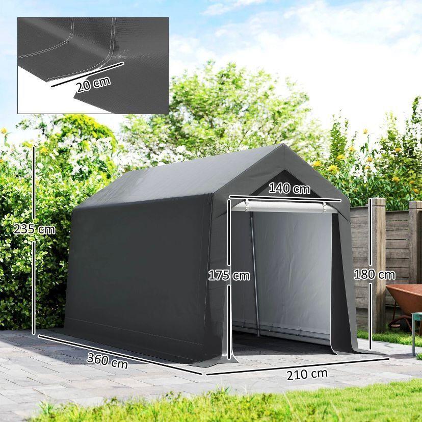 Lagerzelt Garage 3,6m wetterfest