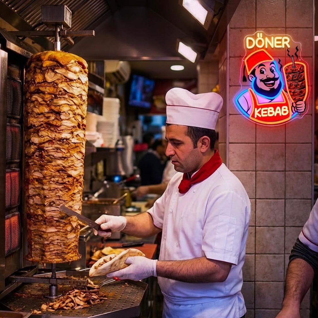 LED Neon Schild Döner Kebab