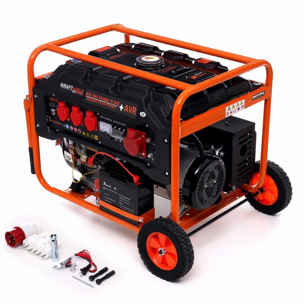 3-Phasen Stromerzeuger 5500W 380V/230V/12V Benzin Generator 15PS