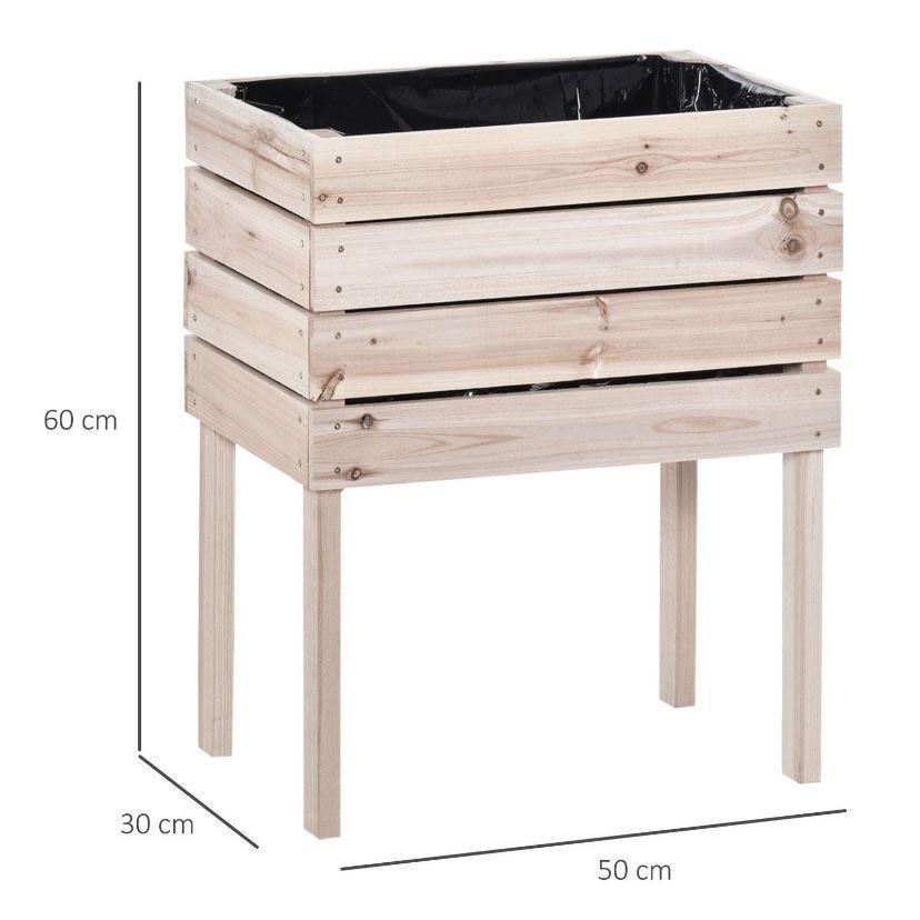 Hochbeet Set Holz stapelbar Pflanzkasten Balkon Garten