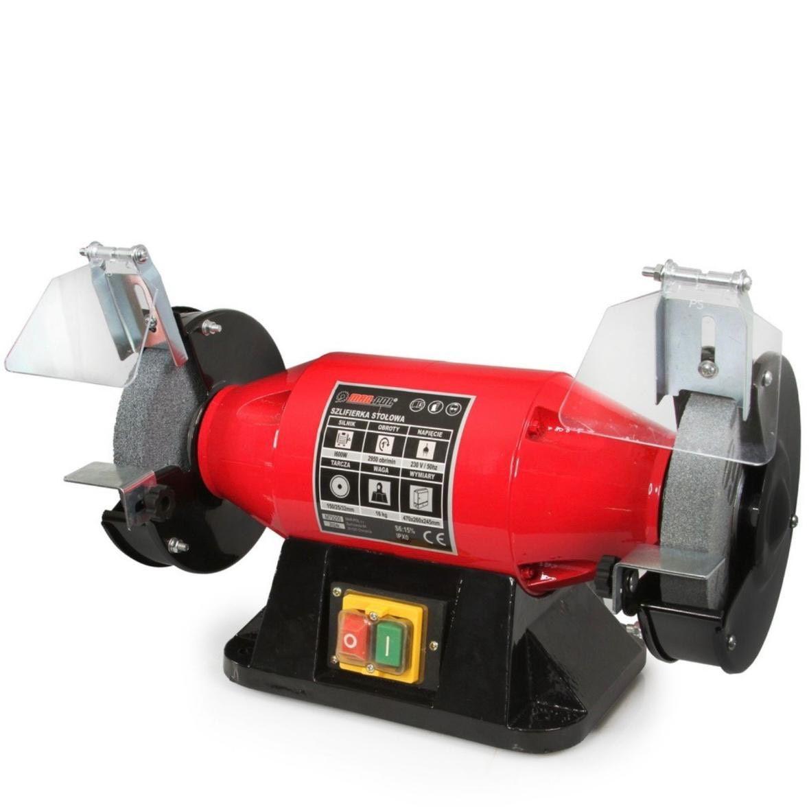 Doppelschleifmaschine 1600W Industrie Schleifbock mit 2 Schleifsteinen