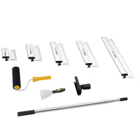5tlg Set Trockenbau Spachtelmesser mit Teleskopgriff