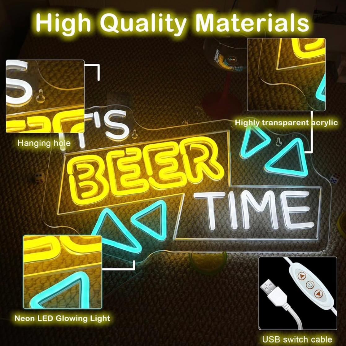 LED Neon Schild It’s Beer Time