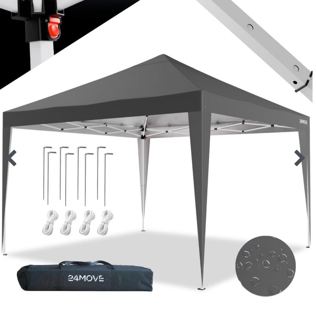 Pavillon 3×3m moderner Sonnenschutz für Garten & Terrasse