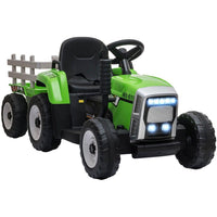 Elektrischer Kindertraktor mit Anhänger 12V mit Fernbedienung