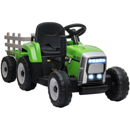 Elektrischer Kindertraktor mit Anhänger 12V mit Fernbedienung