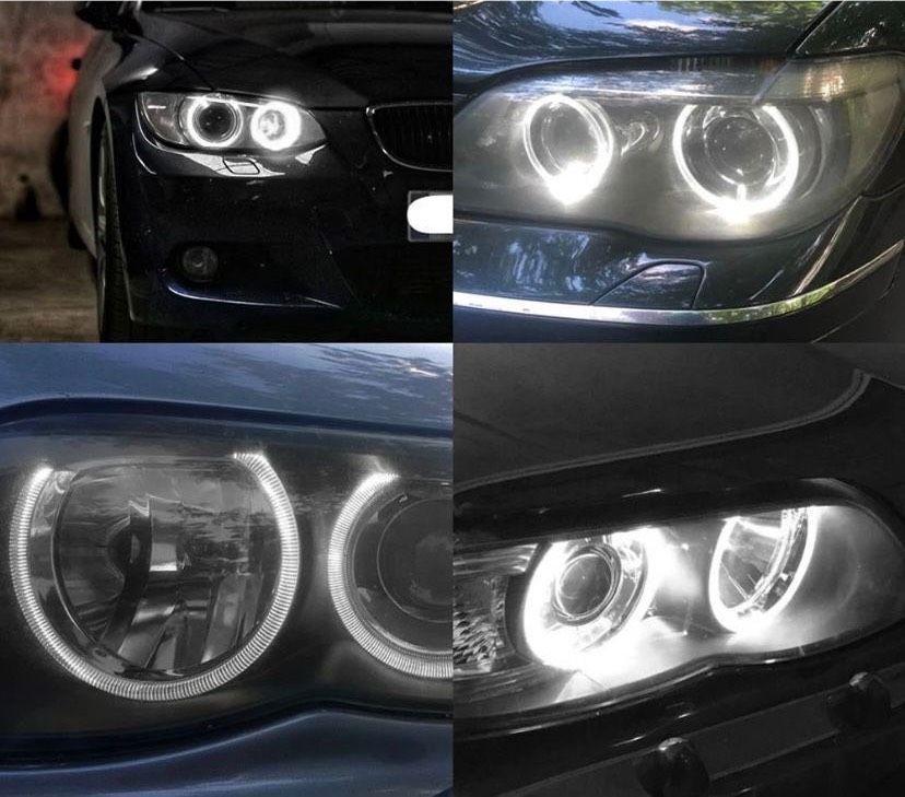 2×120W LED Angel Eyes H8 für BMW E60 E90 E70 E82 E91 E93