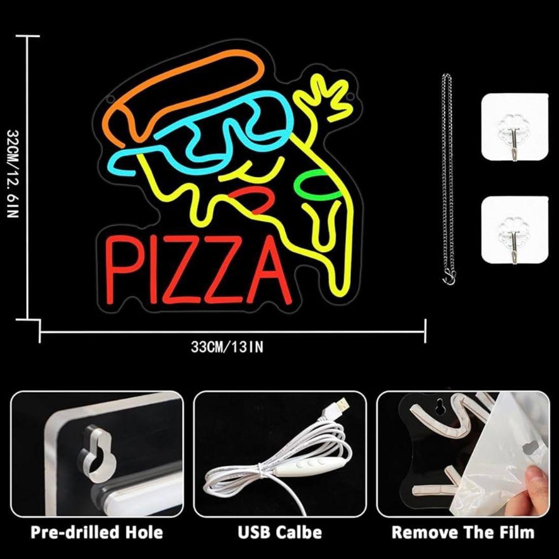 LED Neon Schild Pizza