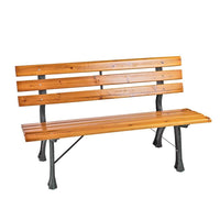 Gartenbank Holz Metall Parkbank Sitzbank Outdoor Terrasse