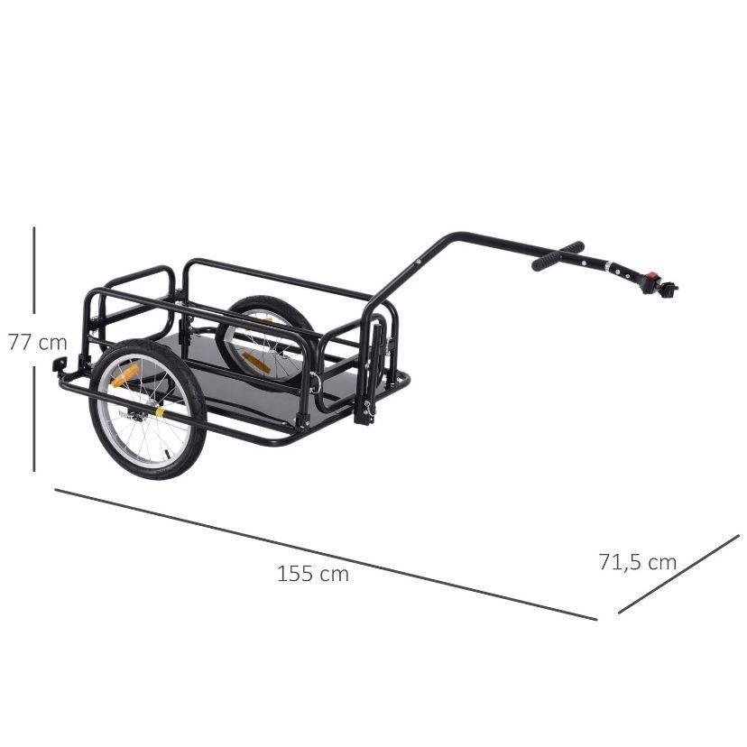 Fahrradanhänger Lastenanhänger 40kg klappbar