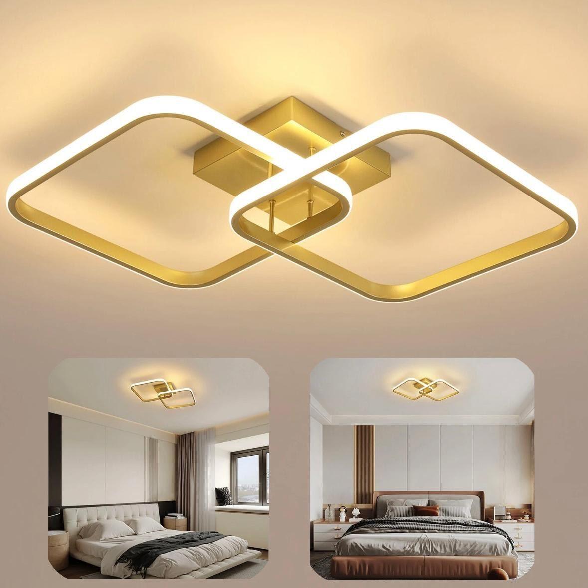 LED Deckenleuchte geometrisch 42W warmweiß