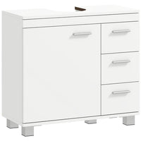 Waschbeckenunterschrank U-Ausschnitt Badschrank mit Schubladen & Soft-Close