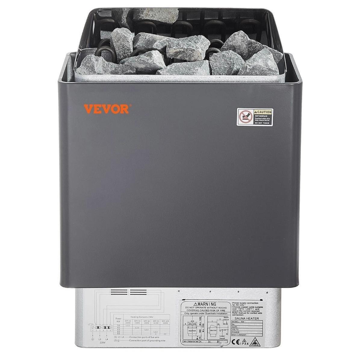 Saunaofen 6kW mit Steuerung