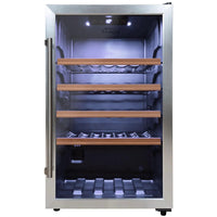 Weinkühlschrank 126L für bis zu 63 Flaschen LED
