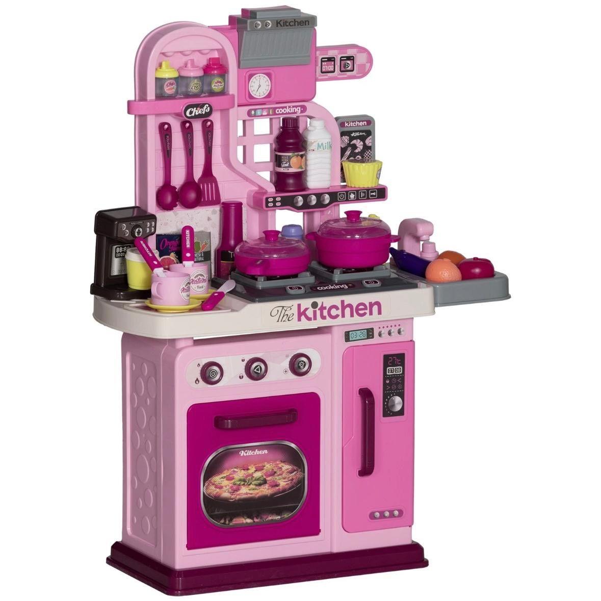 33tlg Kinderküche Spielset Rosa Spielküche