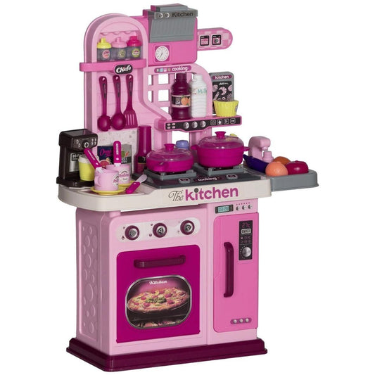 33tlg Kinderküche Spielset Rosa Spielküche