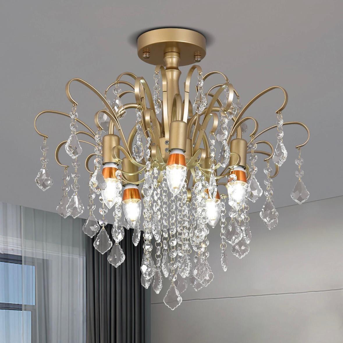 Kristall-Deckenleuchte Elegantes Design mit K9-Kristall
