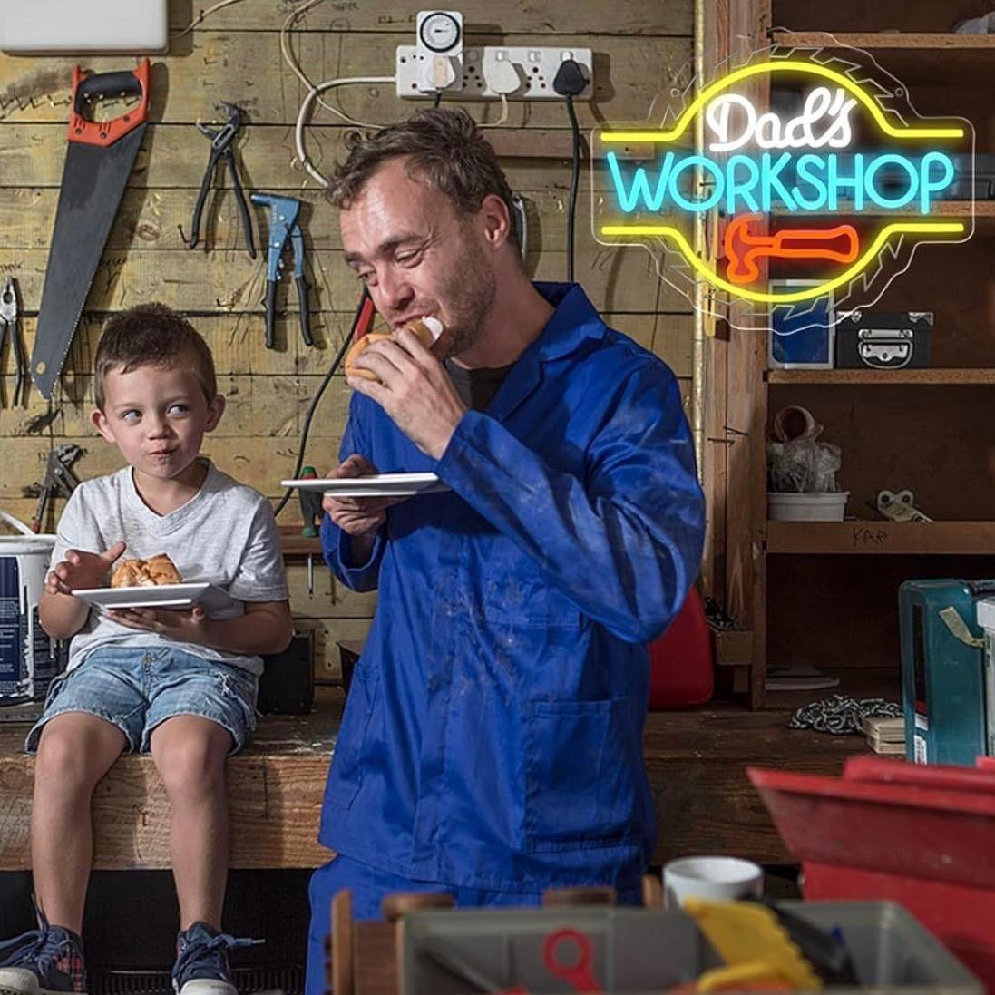 LED Neon Schild Dad’s Workshop