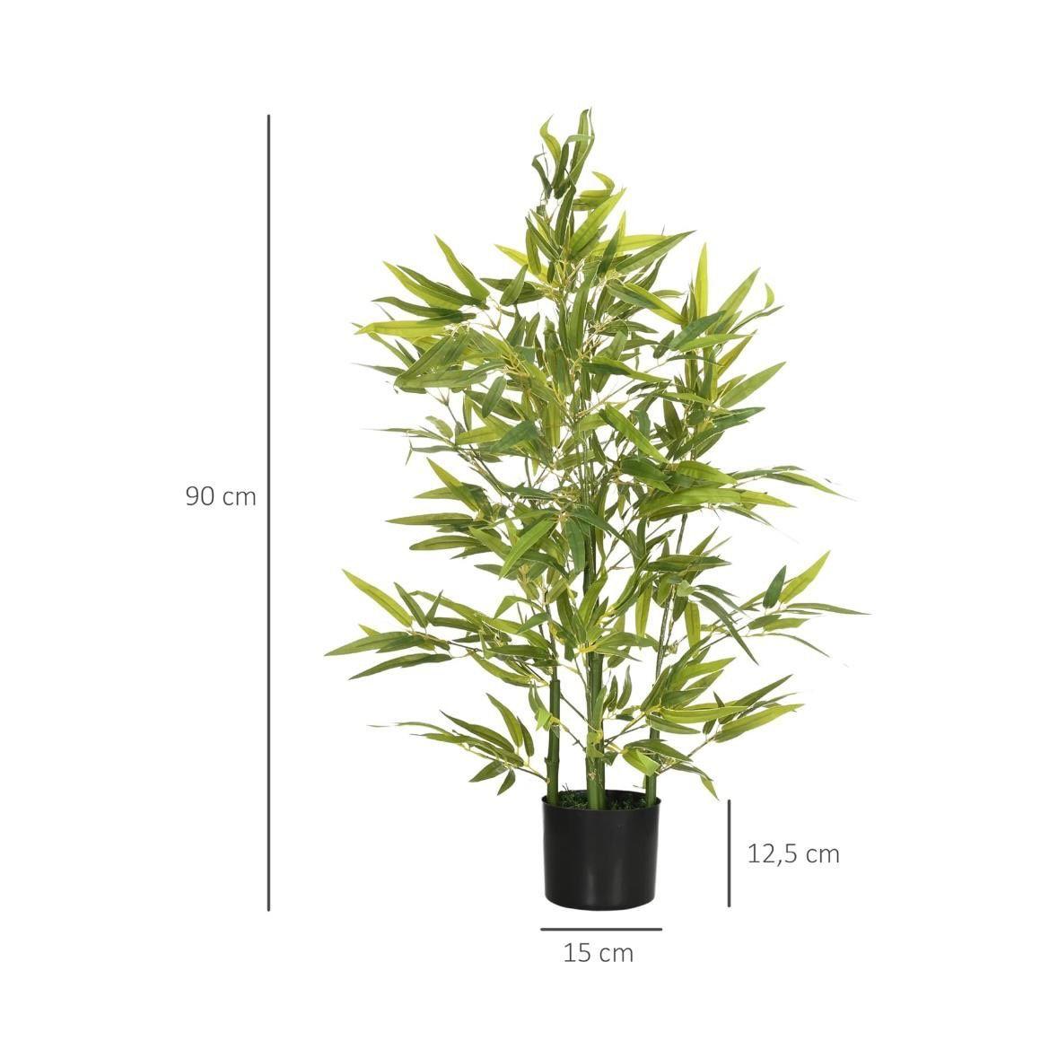 Künstliche Bambuspflanze 90cm mit Topf realistisch