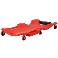 Werkstattliege Rollbrett Rot