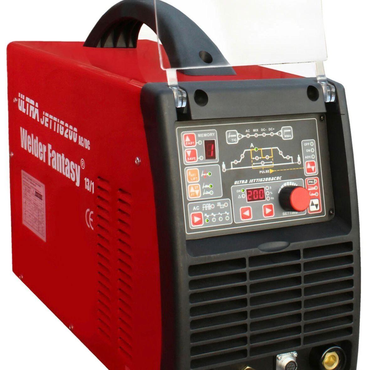 AC/DC WIG Inverter-Schweißgerät 200A mit Pulsfunktion & Fußpedal