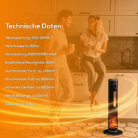Turm-Keramik-Heizlüfter 2000W